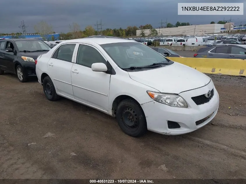 2010 Toyota Corolla Le VIN: 1NXBU4EE8AZ292222 Lot: 40531223