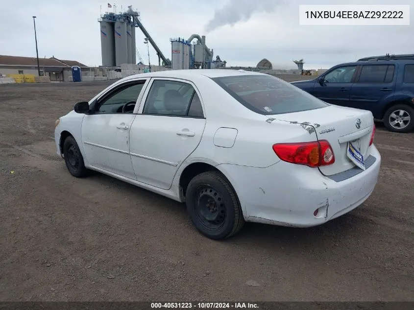 2010 Toyota Corolla Le VIN: 1NXBU4EE8AZ292222 Lot: 40531223