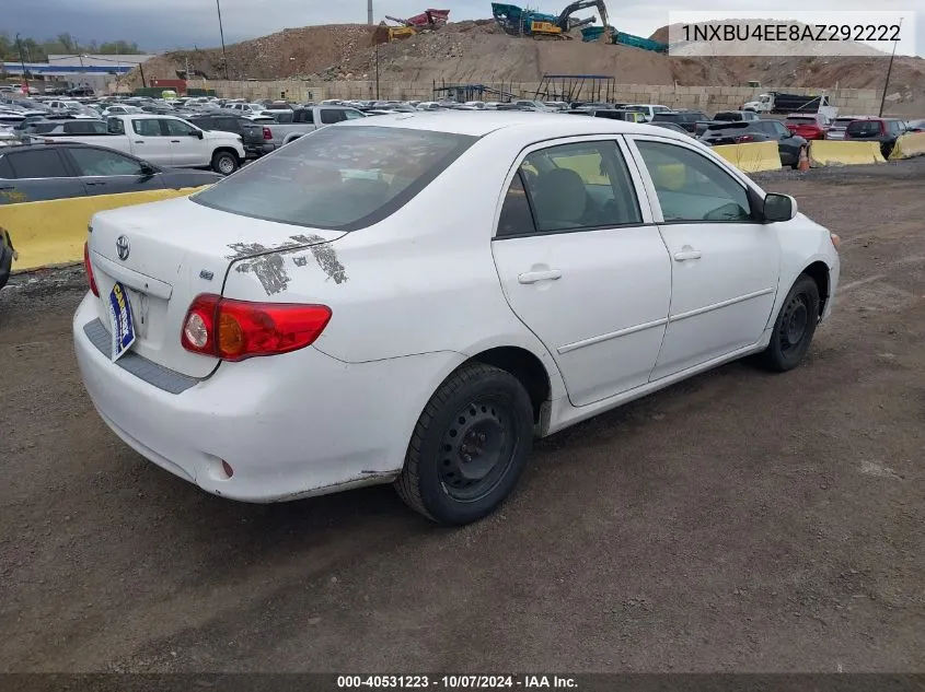 2010 Toyota Corolla Le VIN: 1NXBU4EE8AZ292222 Lot: 40531223