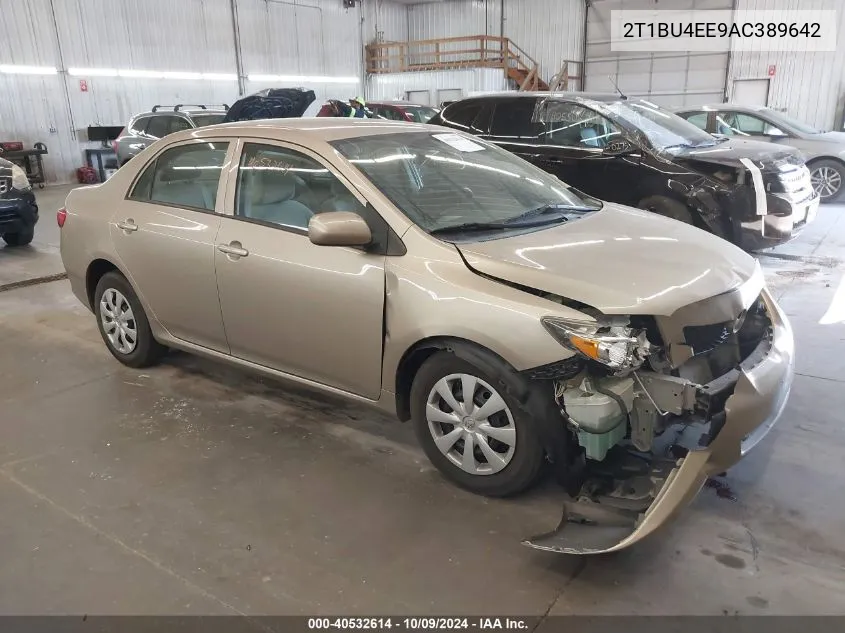 2010 Toyota Corolla S/Le/Xle VIN: 2T1BU4EE9AC389642 Lot: 40532614