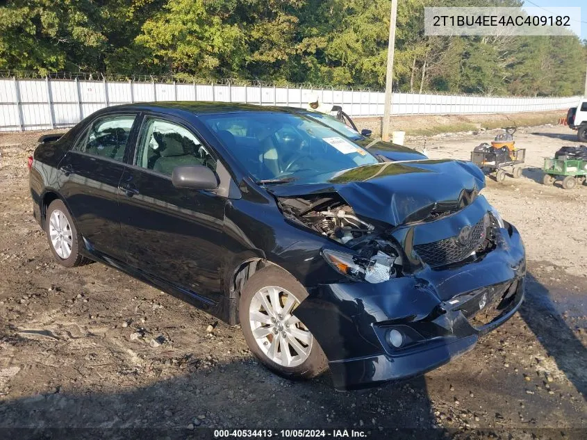 2010 Toyota Corolla S/Le/Xle VIN: 2T1BU4EE4AC409182 Lot: 40534413