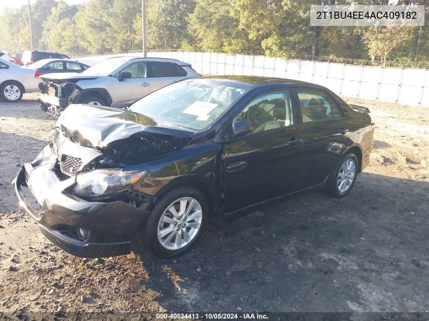 2010 Toyota Corolla S/Le/Xle VIN: 2T1BU4EE4AC409182 Lot: 40534413