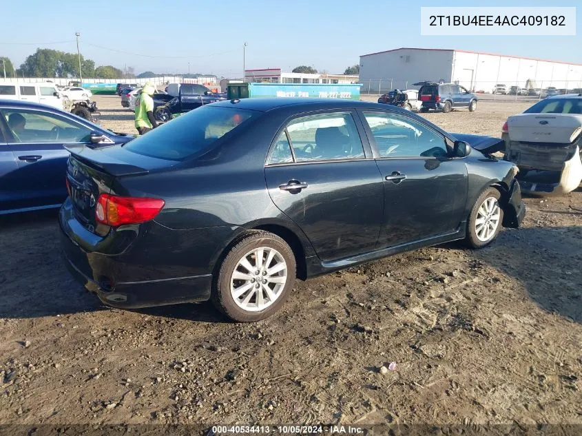 2010 Toyota Corolla S/Le/Xle VIN: 2T1BU4EE4AC409182 Lot: 40534413