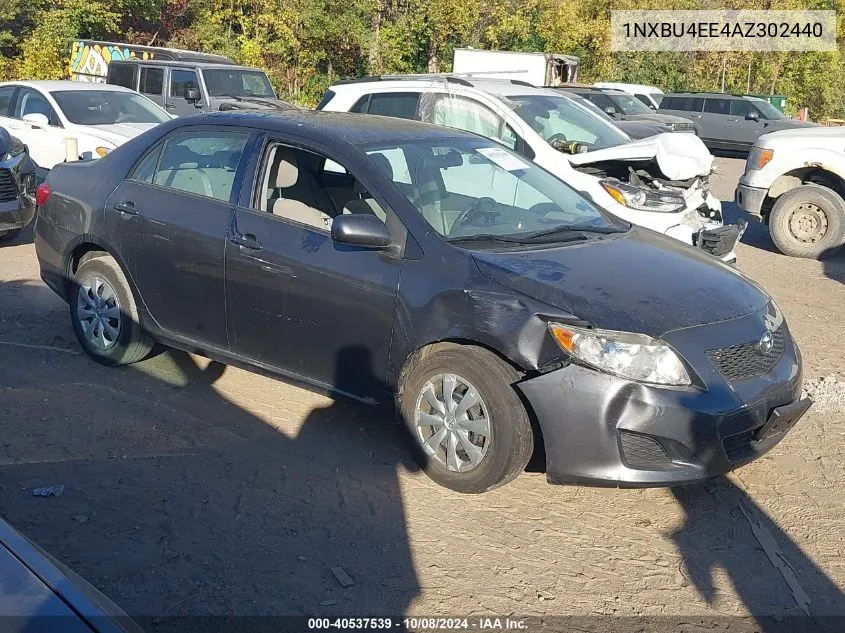 2010 Toyota Corolla S/Le/Xle VIN: 1NXBU4EE4AZ302440 Lot: 40537539