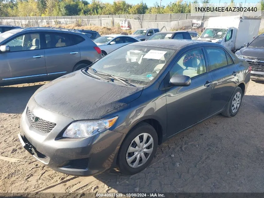 2010 Toyota Corolla S/Le/Xle VIN: 1NXBU4EE4AZ302440 Lot: 40537539