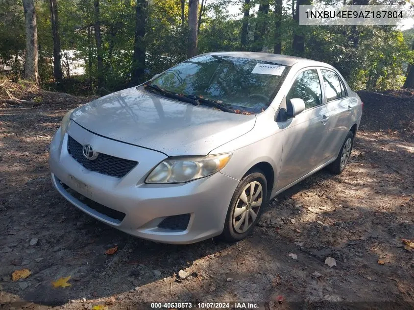 2010 Toyota Corolla Le VIN: 1NXBU4EE9AZ187804 Lot: 40538573