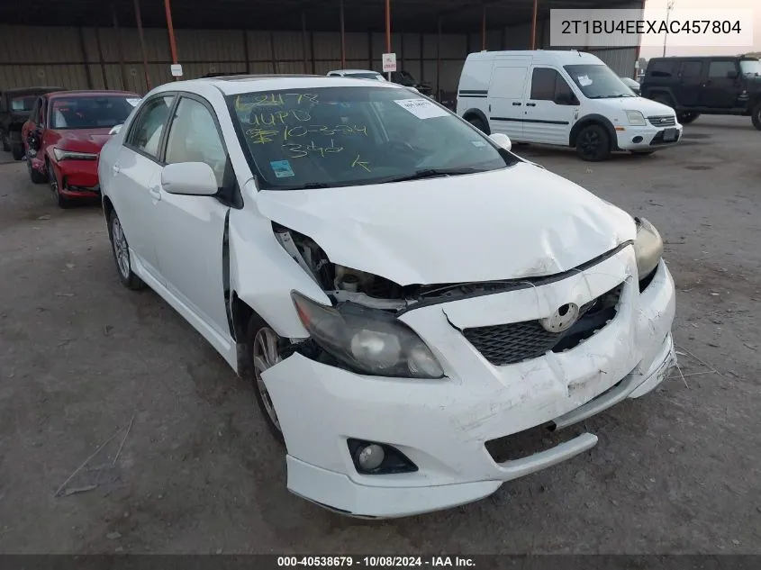 2T1BU4EEXAC457804 2010 Toyota Corolla S/Le/Xle