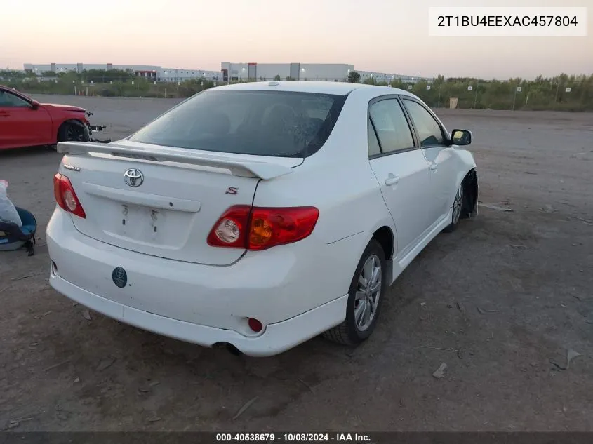 2010 Toyota Corolla S/Le/Xle VIN: 2T1BU4EEXAC457804 Lot: 40538679