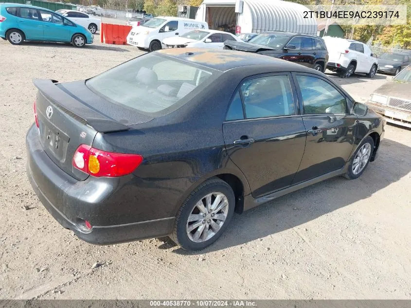 2010 Toyota Corolla S VIN: 2T1BU4EE9AC239174 Lot: 40538770