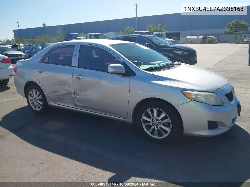 2010 Toyota Corolla Le VIN: 1NXBU4EE7AZ338168 Lot: 40539146