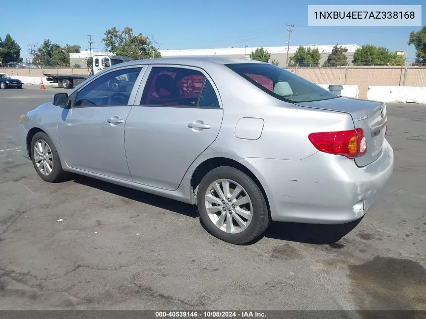 2010 Toyota Corolla Le VIN: 1NXBU4EE7AZ338168 Lot: 40539146