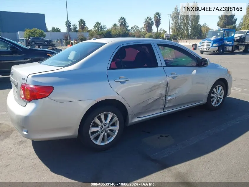 2010 Toyota Corolla Le VIN: 1NXBU4EE7AZ338168 Lot: 40539146