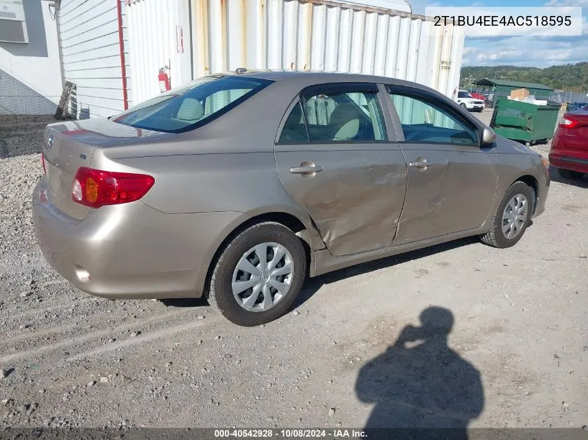 2010 Toyota Corolla Le VIN: 2T1BU4EE4AC518595 Lot: 40542928