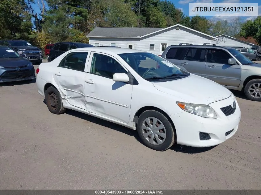 2010 Toyota Corolla Le VIN: JTDBU4EEXA9121351 Lot: 40543903