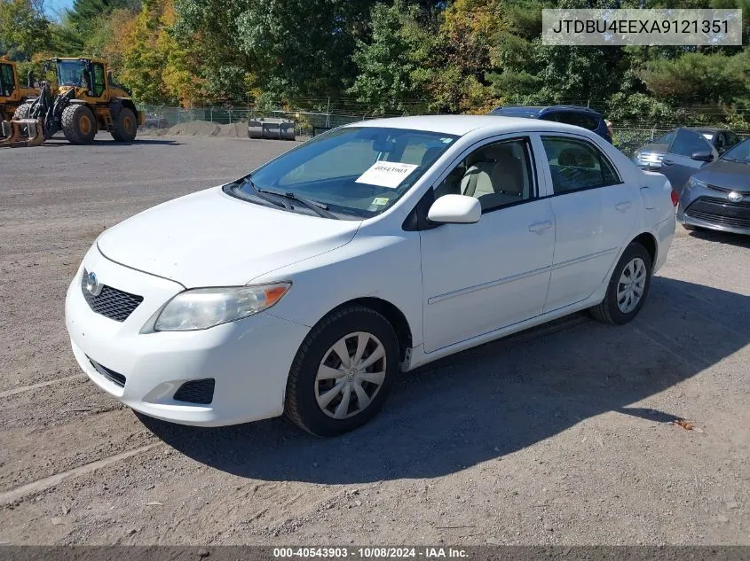 2010 Toyota Corolla Le VIN: JTDBU4EEXA9121351 Lot: 40543903