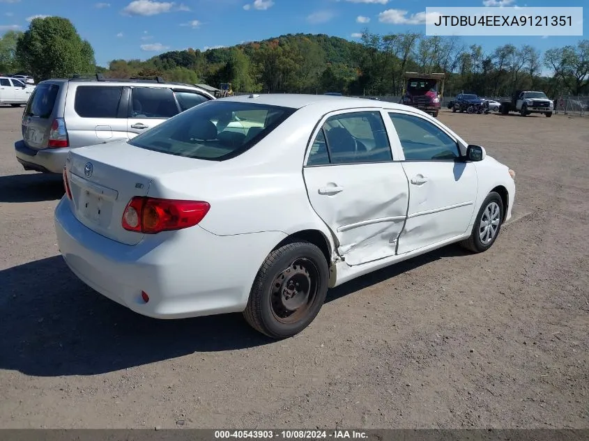 2010 Toyota Corolla Le VIN: JTDBU4EEXA9121351 Lot: 40543903