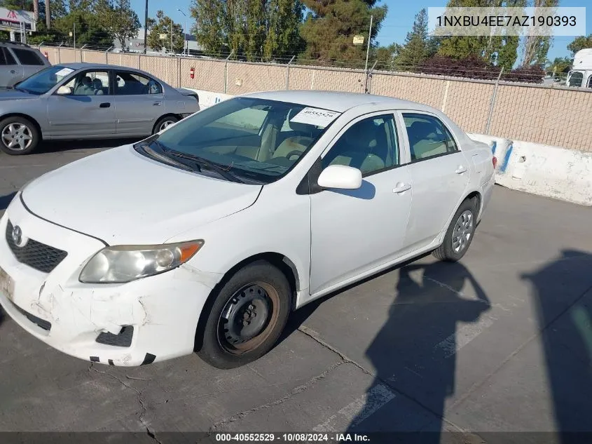 2010 Toyota Corolla Le VIN: 1NXBU4EE7AZ190393 Lot: 40552529