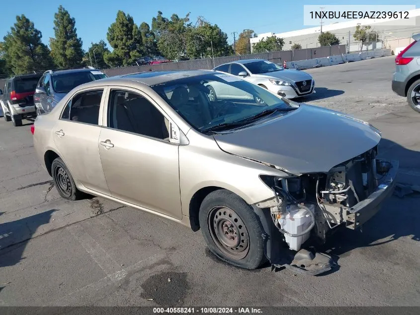 2010 Toyota Corolla Le VIN: 1NXBU4EE9AZ239612 Lot: 40558241