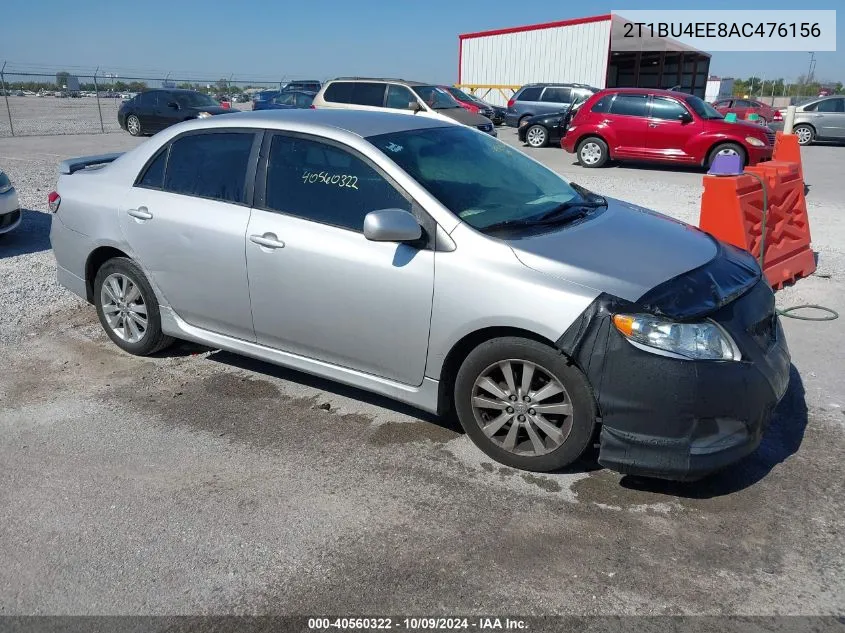 2010 Toyota Corolla S VIN: 2T1BU4EE8AC476156 Lot: 40560322