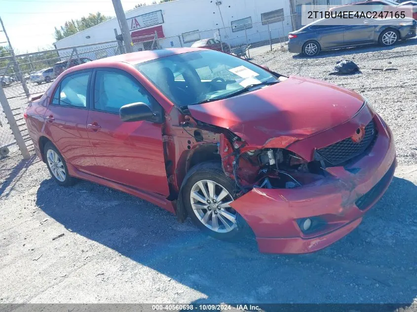 2010 Toyota Corolla S VIN: 2T1BU4EE4AC247165 Lot: 40560698