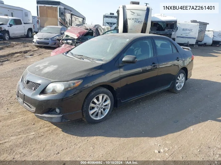 2010 Toyota Corolla S VIN: 1NXBU4EE7AZ261401 Lot: 40564892