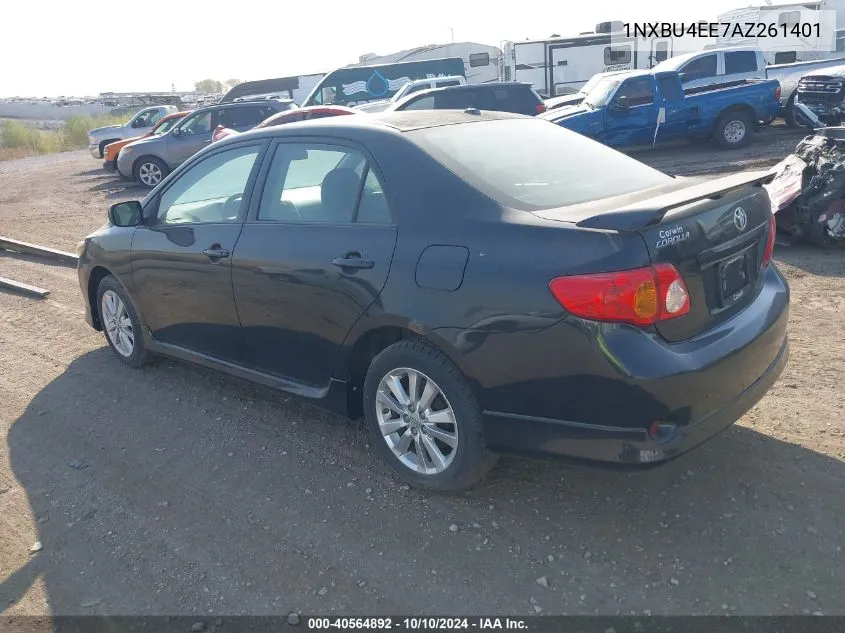 2010 Toyota Corolla S VIN: 1NXBU4EE7AZ261401 Lot: 40564892