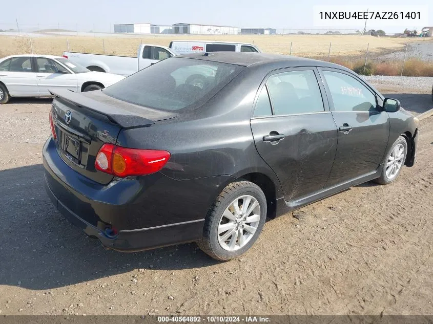 2010 Toyota Corolla S VIN: 1NXBU4EE7AZ261401 Lot: 40564892