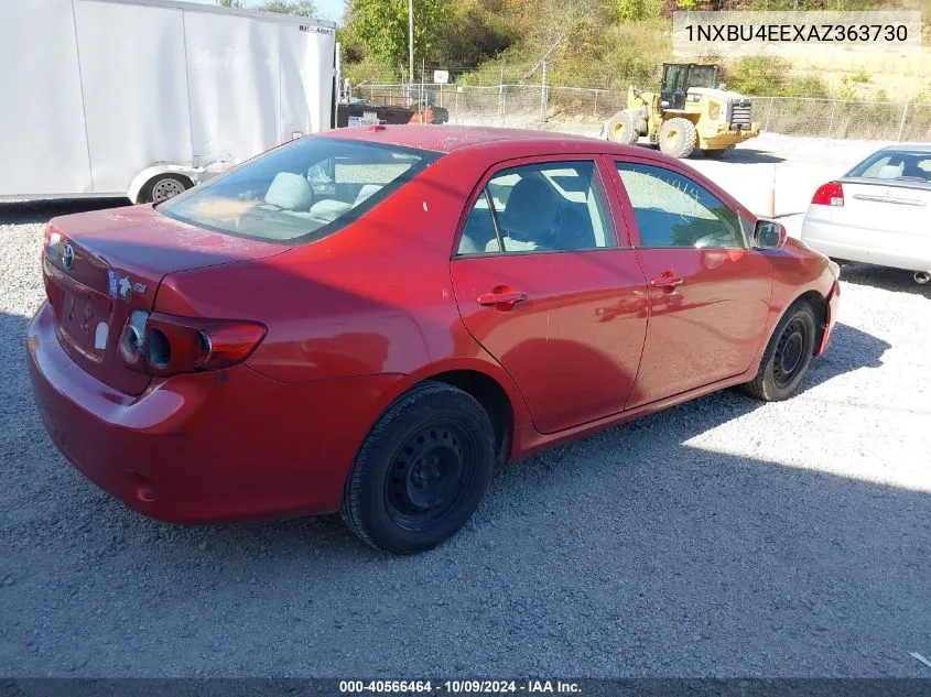 2010 Toyota Corolla Le VIN: 1NXBU4EEXAZ363730 Lot: 40566464