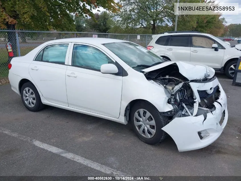 2010 Toyota Corolla Le VIN: 1NXBU4EE5AZ358953 Lot: 40582630