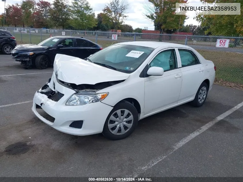 2010 Toyota Corolla Le VIN: 1NXBU4EE5AZ358953 Lot: 40582630