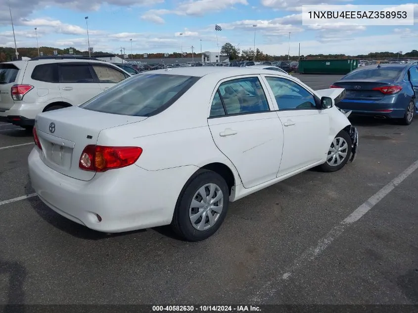 2010 Toyota Corolla Le VIN: 1NXBU4EE5AZ358953 Lot: 40582630