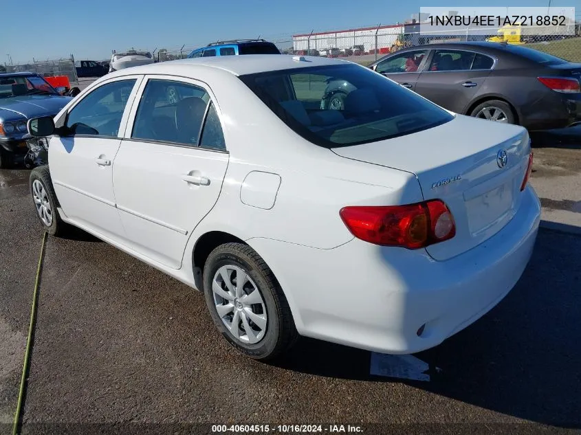 2010 Toyota Corolla Le VIN: 1NXBU4EE1AZ218852 Lot: 40604515