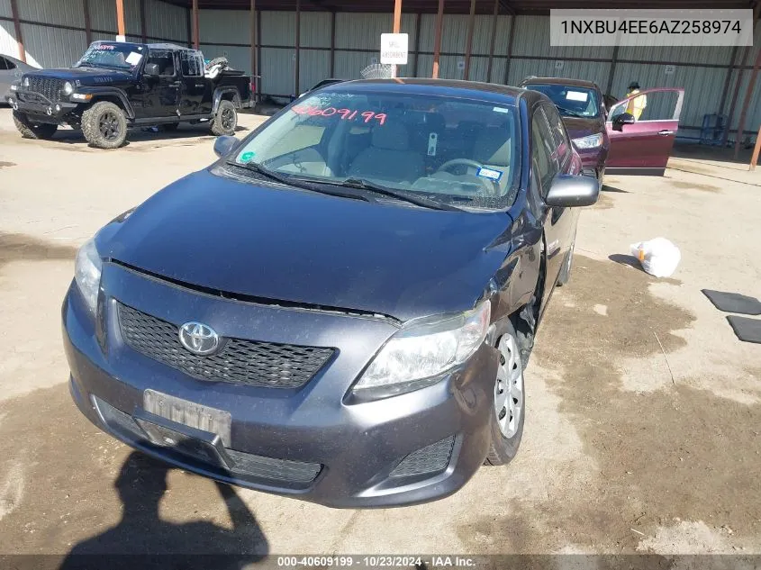 1NXBU4EE6AZ258974 2010 Toyota Corolla Le