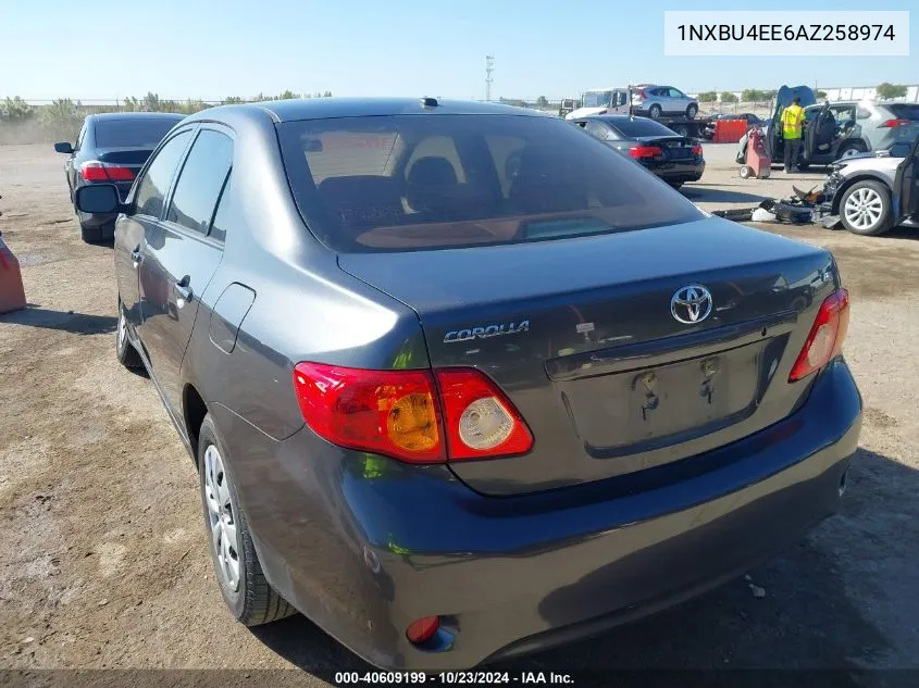 1NXBU4EE6AZ258974 2010 Toyota Corolla Le