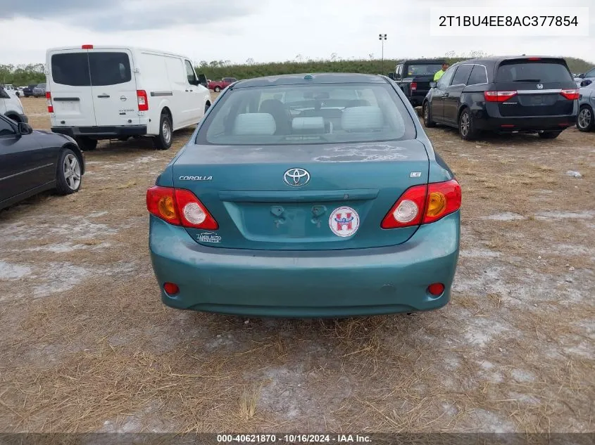 2010 Toyota Corolla Le VIN: 2T1BU4EE8AC377854 Lot: 40621870