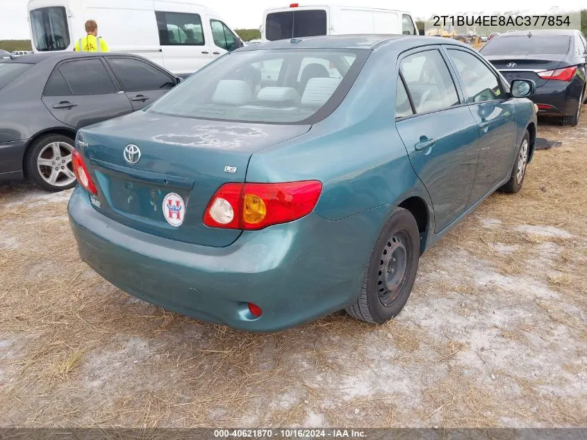 2010 Toyota Corolla Le VIN: 2T1BU4EE8AC377854 Lot: 40621870