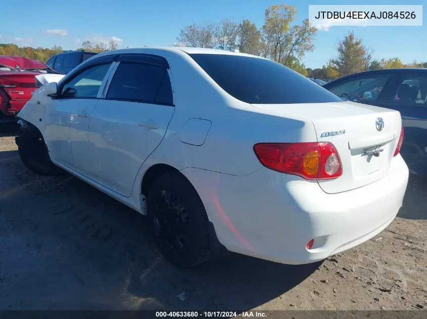 2010 Toyota Corolla Le VIN: JTDBU4EEXAJ084526 Lot: 40633680