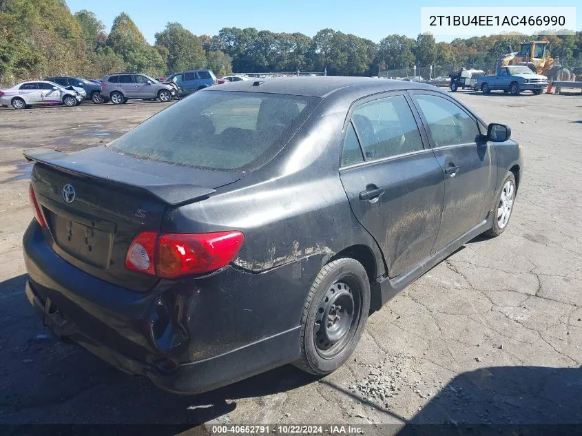 2010 Toyota Corolla S VIN: 2T1BU4EE1AC466990 Lot: 40652791