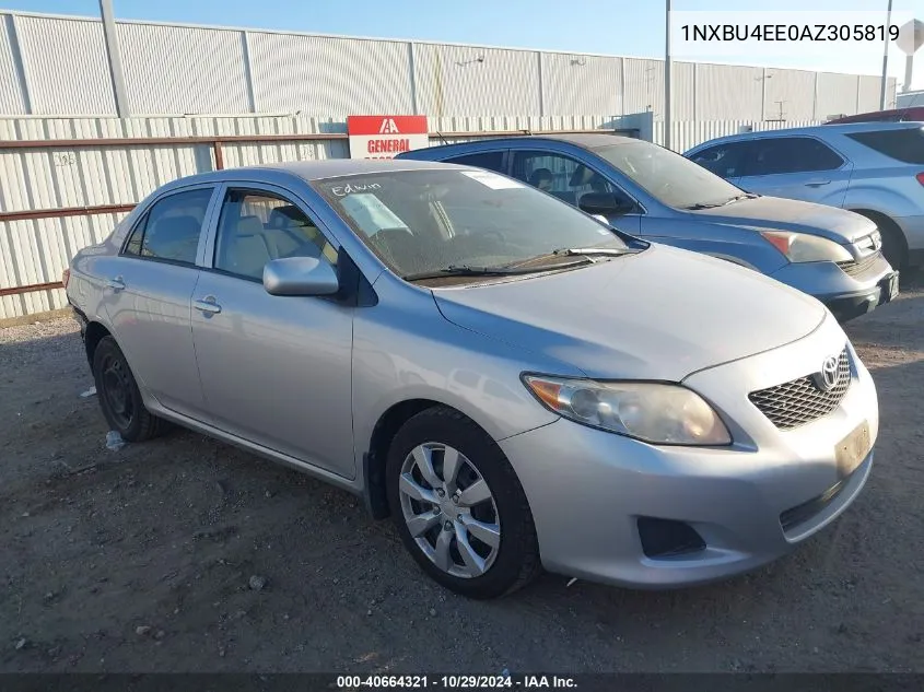 2010 Toyota Corolla Le VIN: 1NXBU4EE0AZ305819 Lot: 40664321