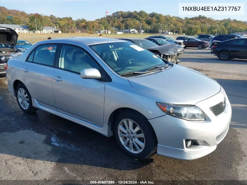 2010 Toyota Corolla S VIN: 1NXBU4EE1AZ317767 Lot: 40687998