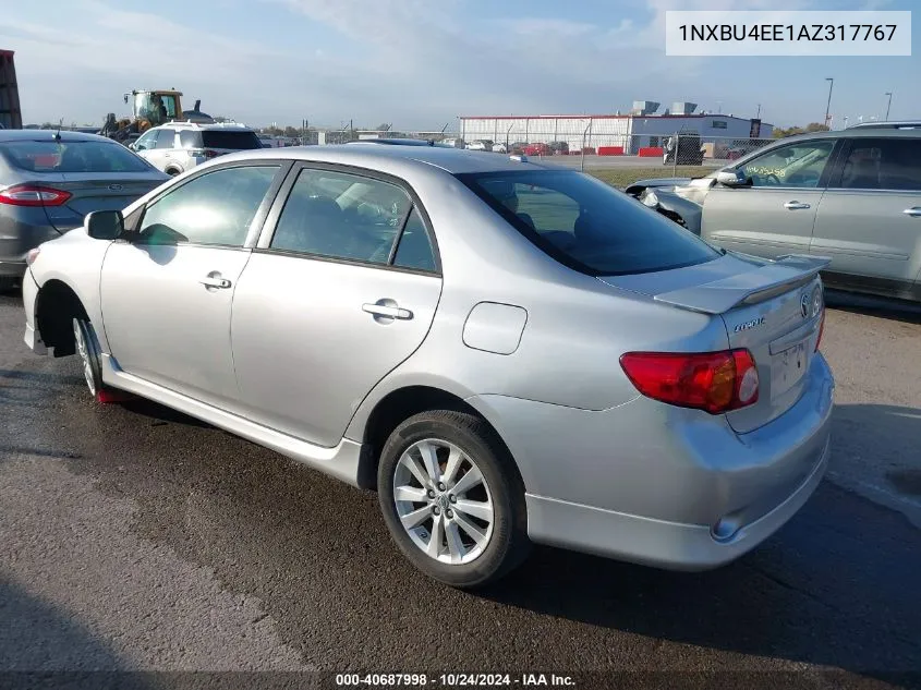 2010 Toyota Corolla S VIN: 1NXBU4EE1AZ317767 Lot: 40687998