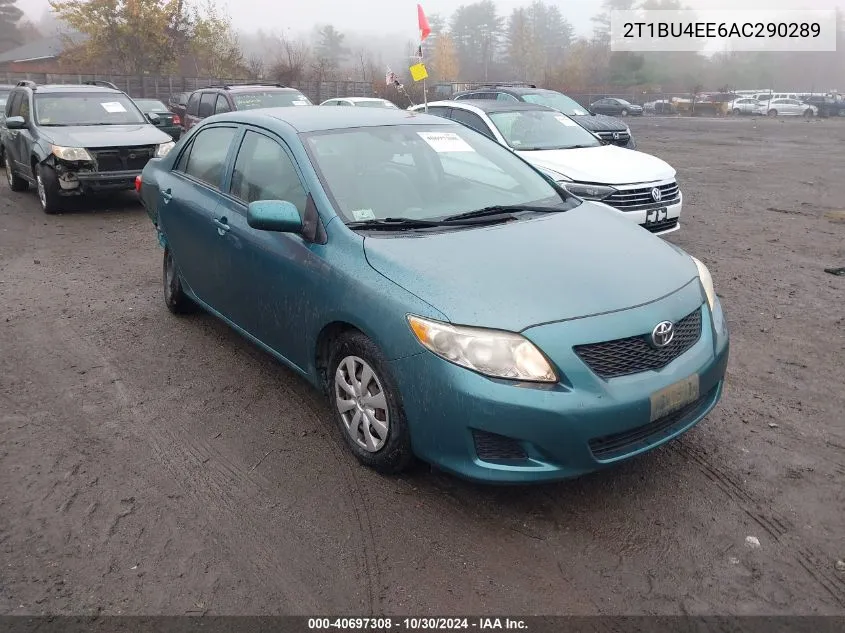 2010 Toyota Corolla Le VIN: 2T1BU4EE6AC290289 Lot: 40697308