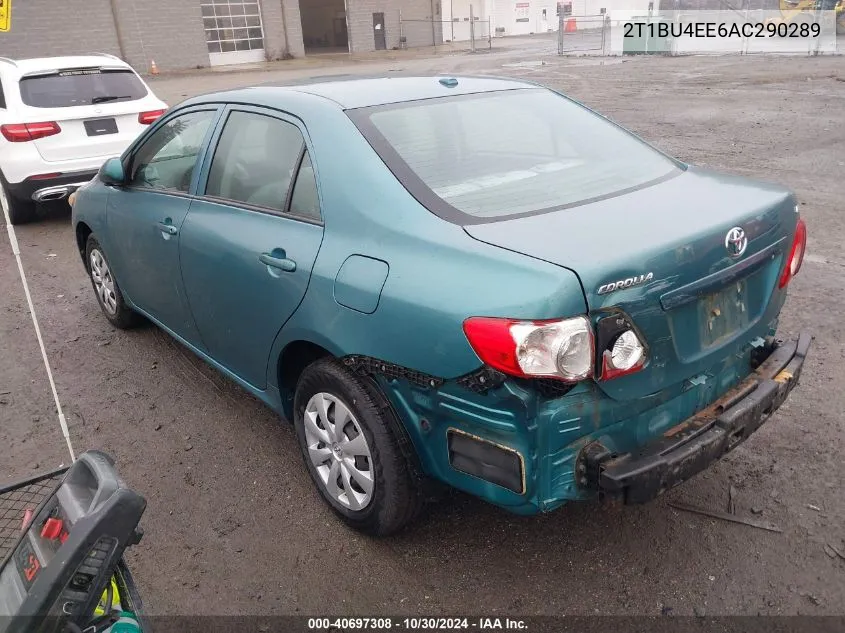 2010 Toyota Corolla Le VIN: 2T1BU4EE6AC290289 Lot: 40697308