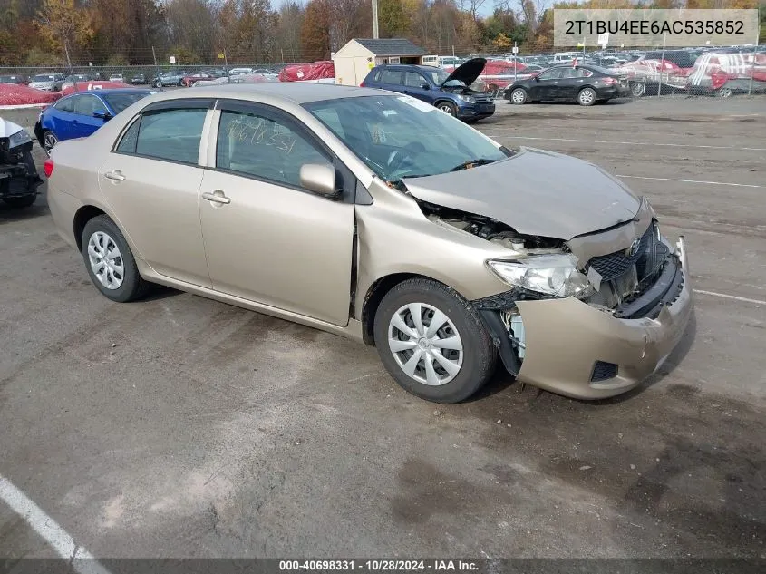 2010 Toyota Corolla Le VIN: 2T1BU4EE6AC535852 Lot: 40698331