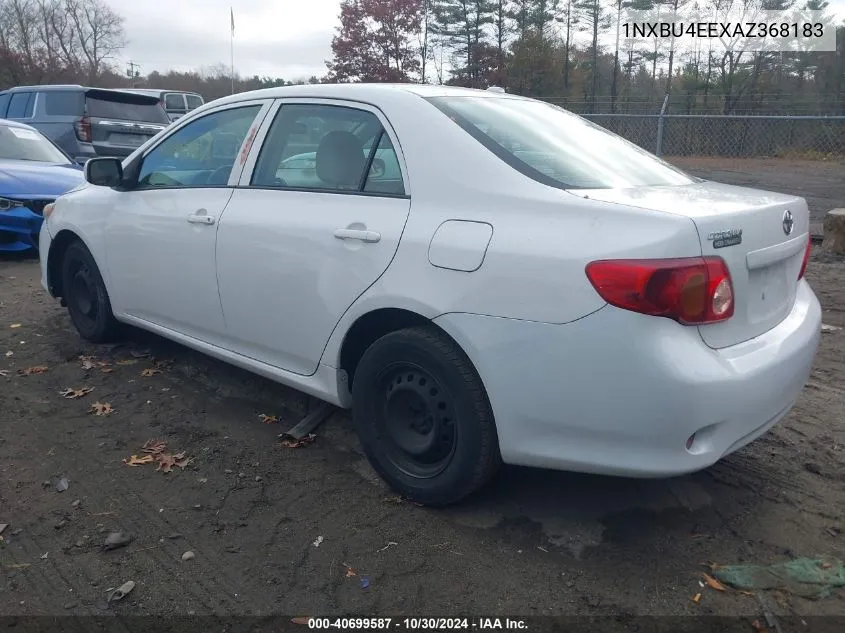 2010 Toyota Corolla Le VIN: 1NXBU4EEXAZ368183 Lot: 40699587