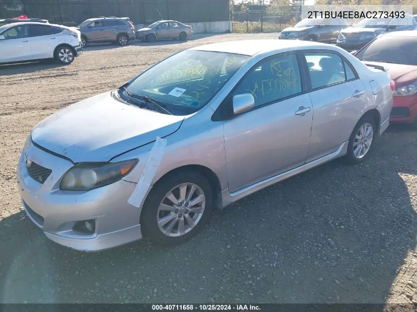 2010 Toyota Corolla S VIN: 2T1BU4EE8AC273493 Lot: 40711658