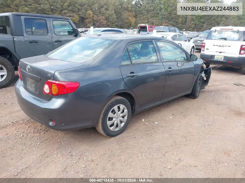 2010 Toyota Corolla Le VIN: 1NXBU4EEXAZ244883 Lot: 40715435