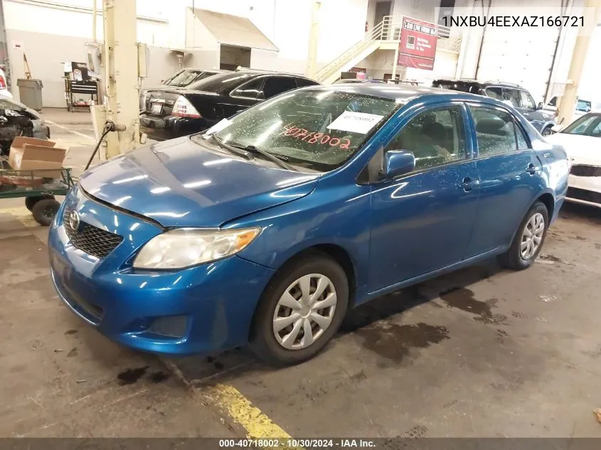 2010 Toyota Corolla Le VIN: 1NXBU4EEXAZ166721 Lot: 40718002