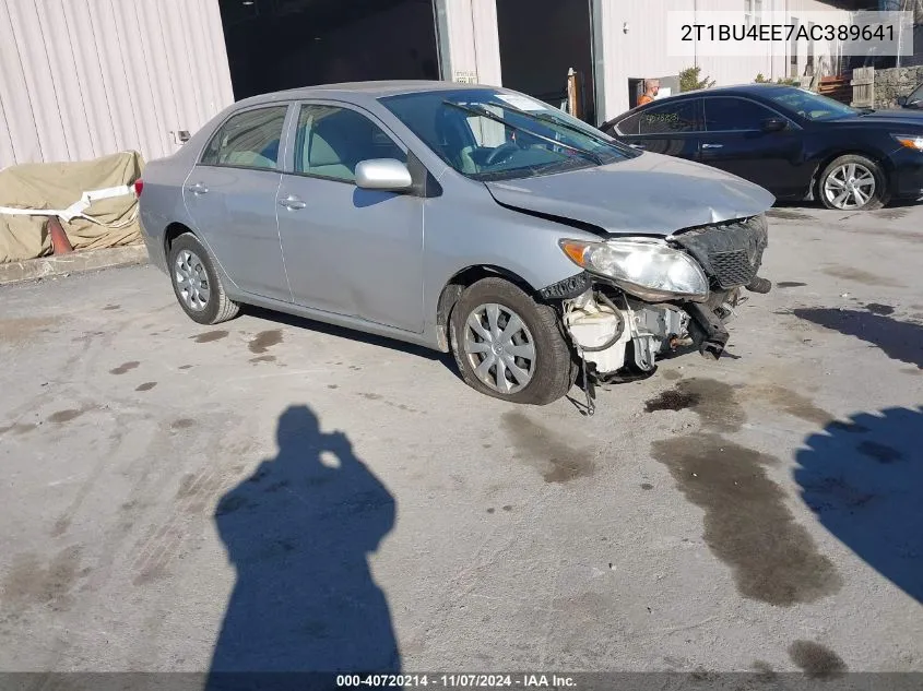 2010 Toyota Corolla Le VIN: 2T1BU4EE7AC389641 Lot: 40720214