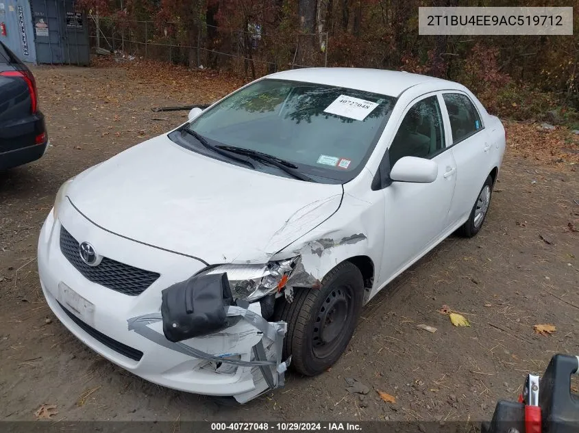 2010 Toyota Corolla Le VIN: 2T1BU4EE9AC519712 Lot: 40727048